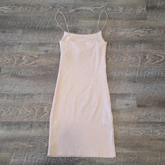 NWT ZARA | Spaghetti Strap Nude Dress | Sz. S - Picture 4 of 4